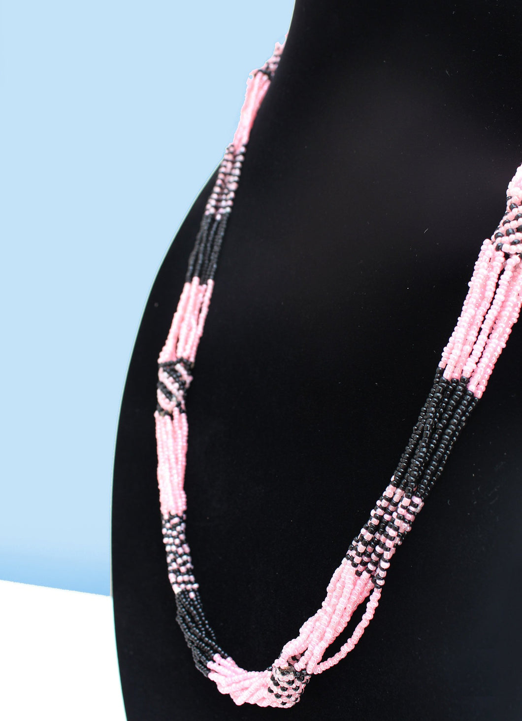 Multi-stringed Maasai beaded necklace