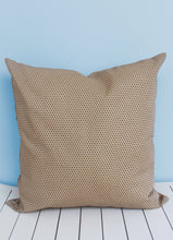 Load image into Gallery viewer, Cream, orange and black Shweshwe scatter cushion
