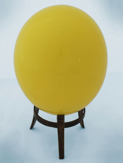 Yellow-glazed ostrich egg