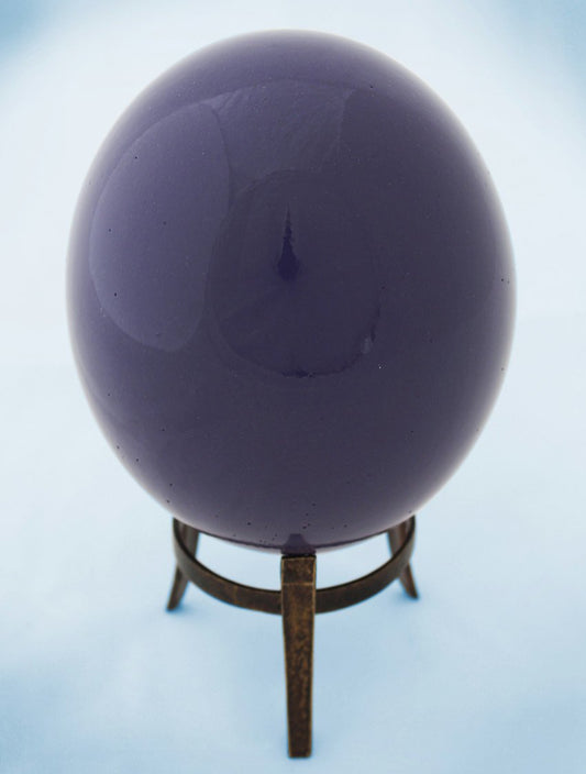 Purple-glazed ostrich egg