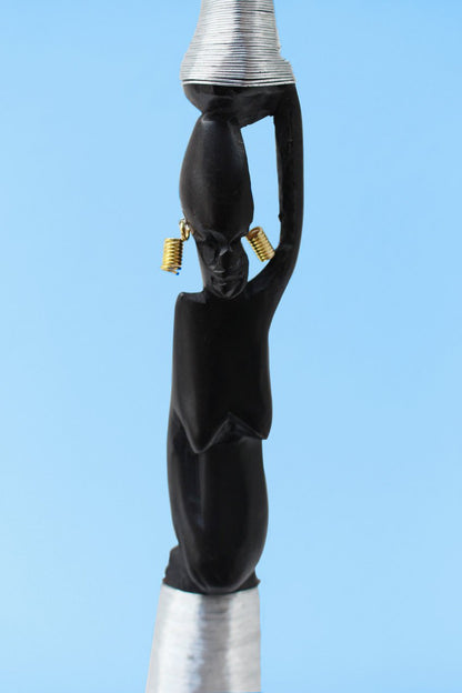 Wire African figurine