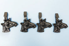 Load image into Gallery viewer, Giraffe antique nickel tablecloth weights