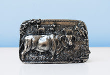 Load image into Gallery viewer, Antique nickel buffalo brass buckle