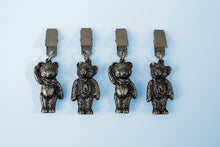 Load image into Gallery viewer, Teddy bear antique nickel tablecloth weights