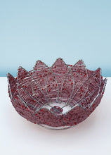 Load image into Gallery viewer, African beaded flower petal bowl