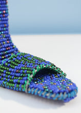 Load image into Gallery viewer, Dancing shoes in blue beads