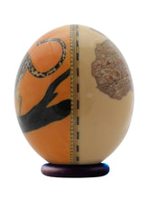 Load image into Gallery viewer, Decoupage leopard ostrich egg