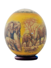 Load image into Gallery viewer, Elephant decoupage ostrich eggshell